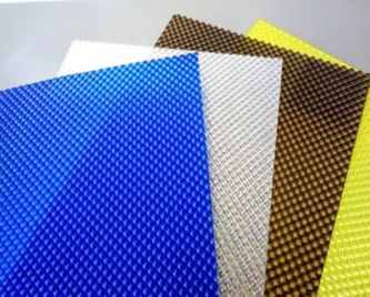Polycarbonate Textured Platinum Sheet