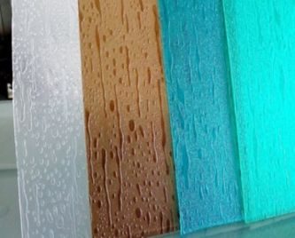 Polycarbonate Textured Raindrop Sheet