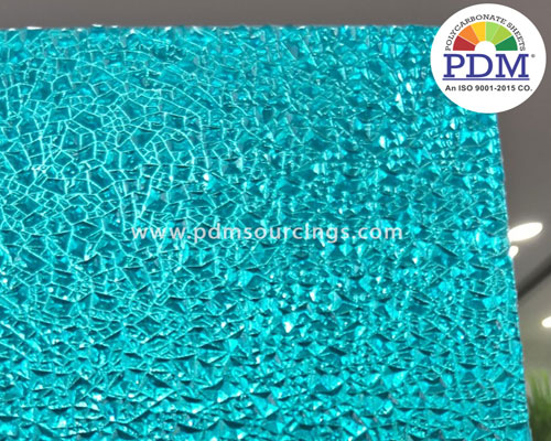 Polycarbonate Textured Crystal Diamond Sheet