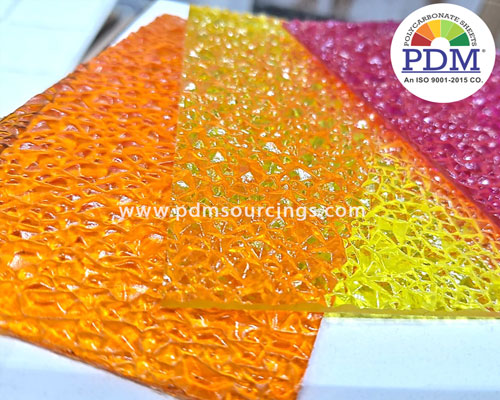 Polycarbonate Textured Crystal Diamond Sheet