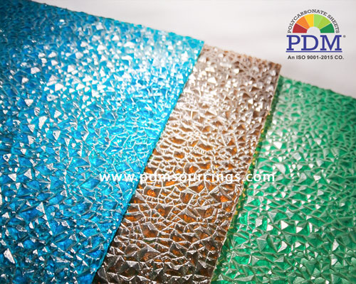 Polycarbonate Textured Crystal Diamond Sheet