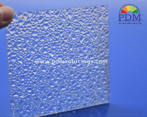 Polycarbonate Textured Crystal Diamond Sheet