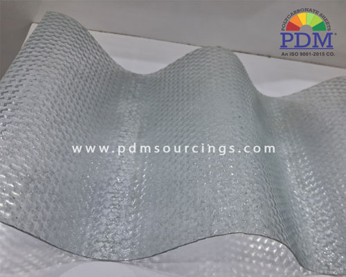 Polycarbonate Texture Crystal Diamond Sheet