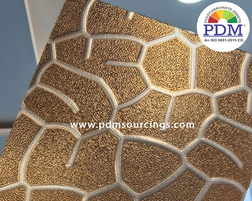 Polycarbonate Texture Mosaic Sheet