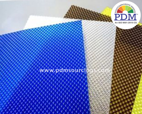 Polycarbonate Textured Platinum Sheet