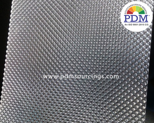 Polycarbonate Texture Platinum Sheet