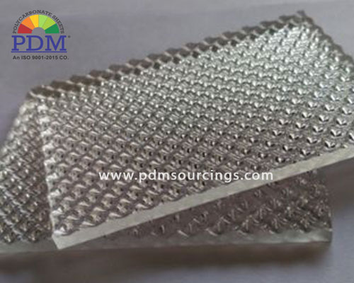 Polycarbonate Textured Platinum Sheet