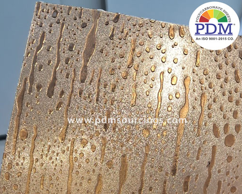 Polycarbonate Textured Raindrop Sheet