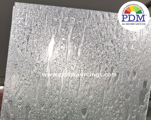 Polycarbonate Textured Raindrop Sheet