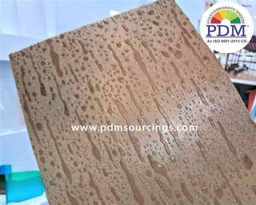 Polycarbonate Textured Raindrop Sheet