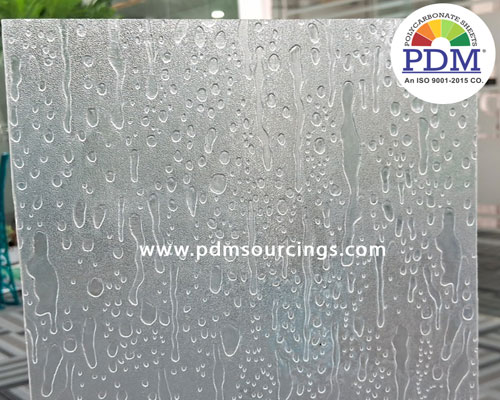 Polycarbonate Textured Raindrop Sheet