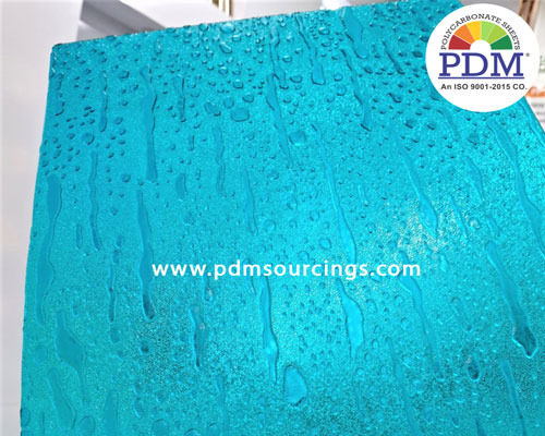 Polycarbonate Textured Raindrop Sheet