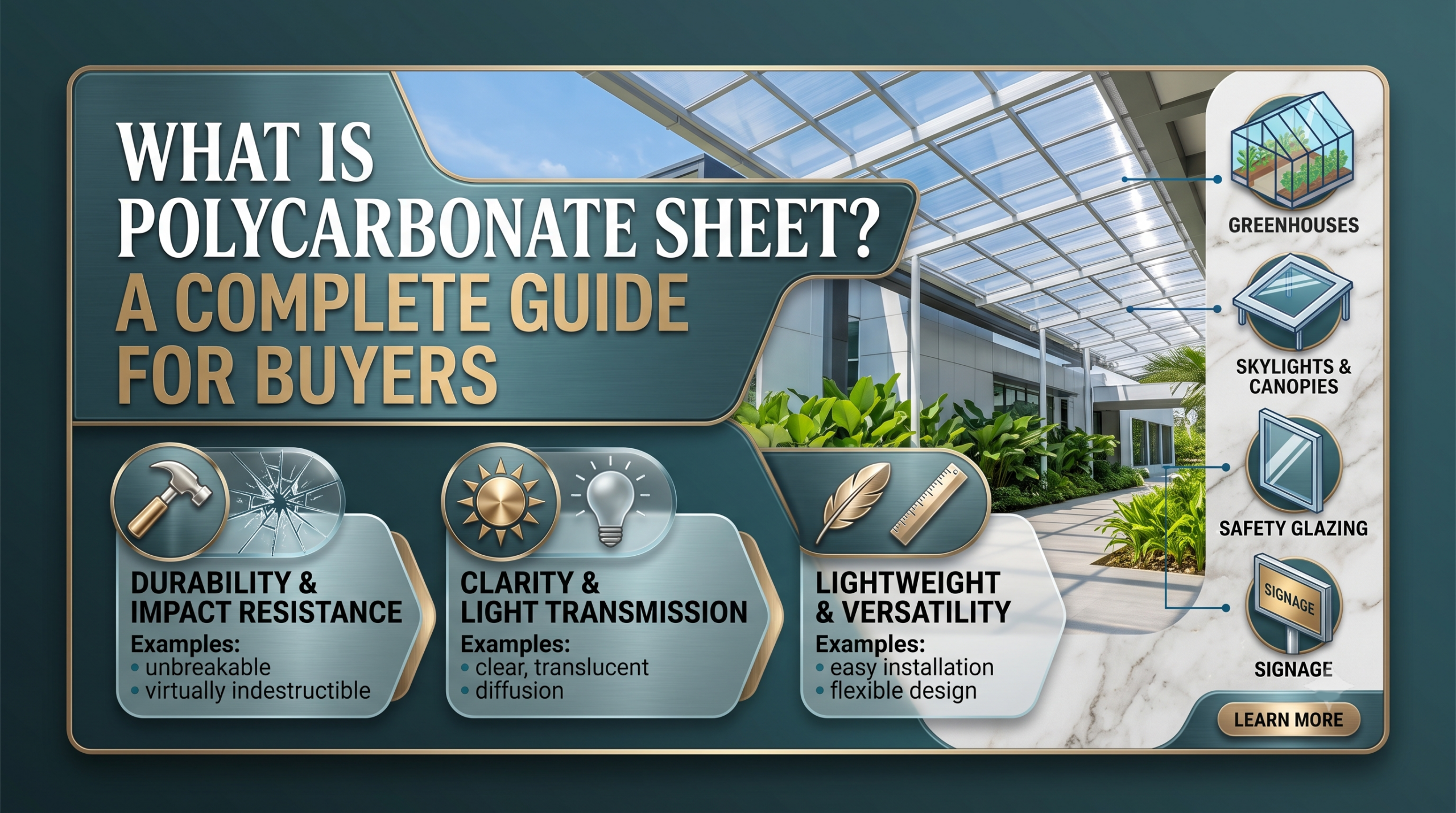 polycarbonate sheet guide